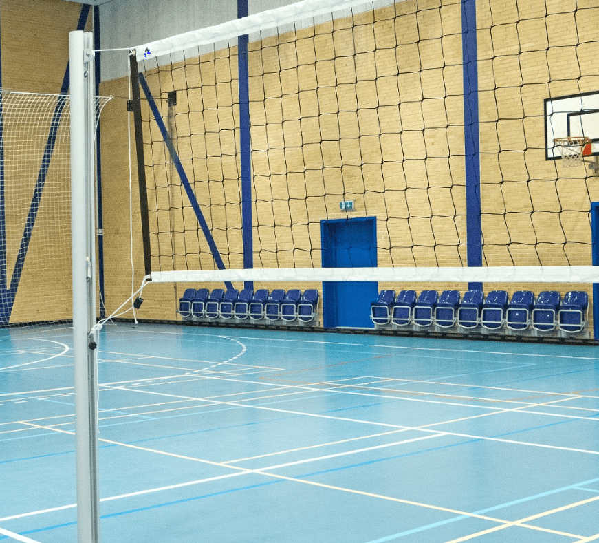Volleyballnet - Net til volleyball m/ Sidestok