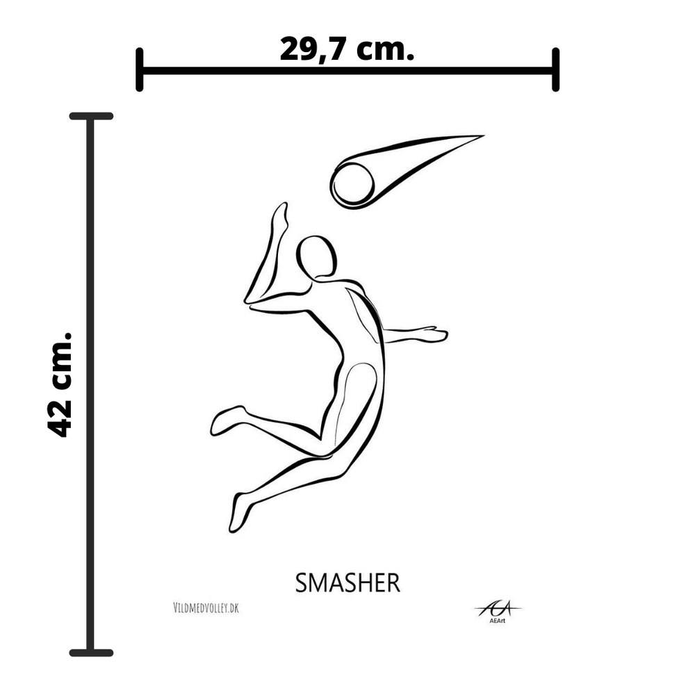 Volleyballplakat - Smash