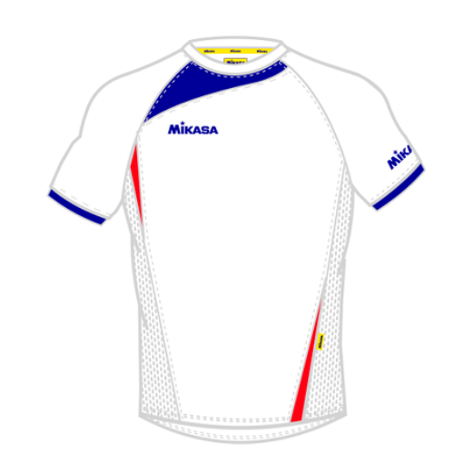 Mikasa - Man Volley Shirt - Edrom - Hvid