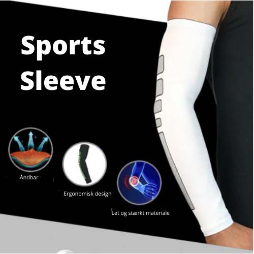 Armsleeve til sport - hvid